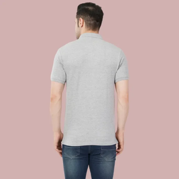 1-5.webp Grey HTR Solid Polo Tshirts Men