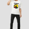 10 White Oversized T-Shirt – Olodum Peace Symbol