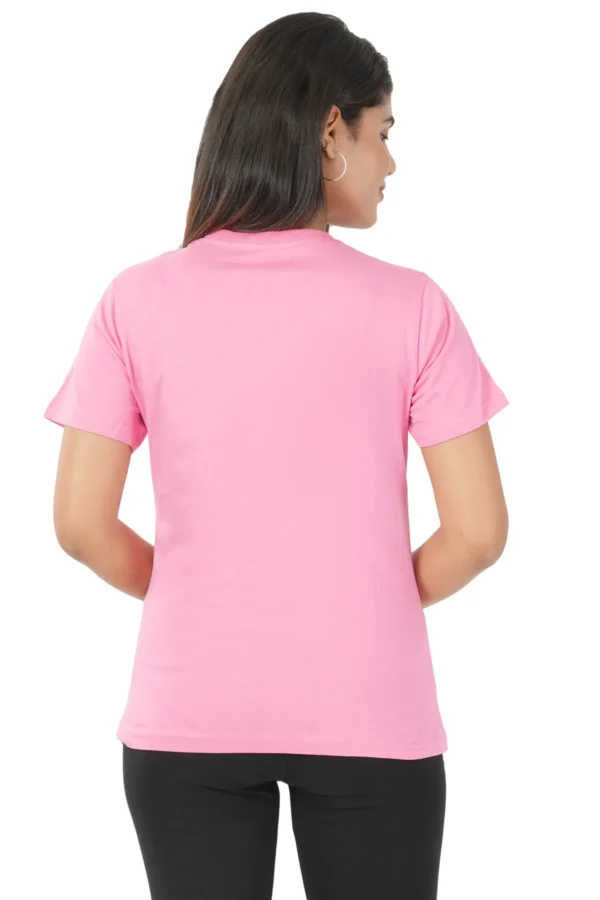 Pink Women’s Cotton Round Neck T-Shirt – Queen Shh Graphic