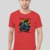 10 (2) Red Men’s Cotton Round Neck T-Shirt – Born to Ride