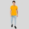 Golden Yellow Polo Neck Tshirt