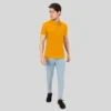 Golden Yellow Polo Neck Tshirt