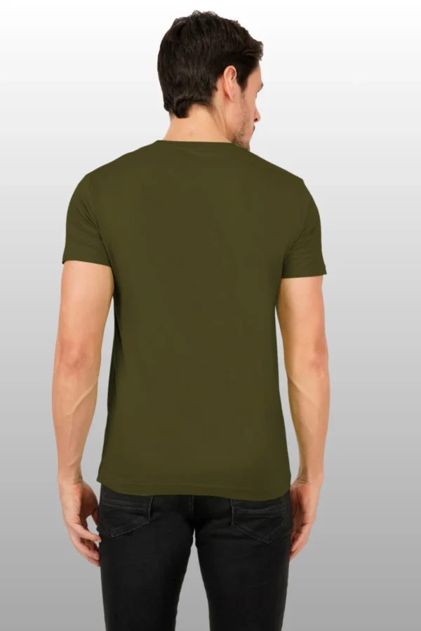 Olive Green Round Neck T-Shirt – Explorer