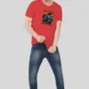 11 (3) Red Men’s Cotton Round Neck T-Shirt – Born to Ride