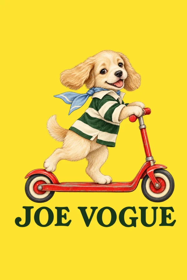 11 (3) Kids T-Shirt – Yellow Color | Scooter Puppy – Joe Vogue Juniors