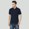 11-4-1.webp Dark Navy Solid Polo Tshirt