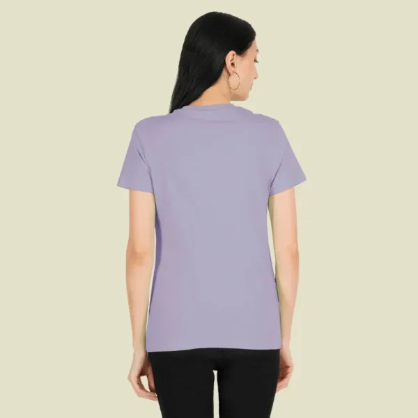 Lilac Solid Women Tshirts