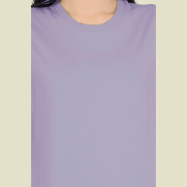 Lilac Solid Women Tshirts