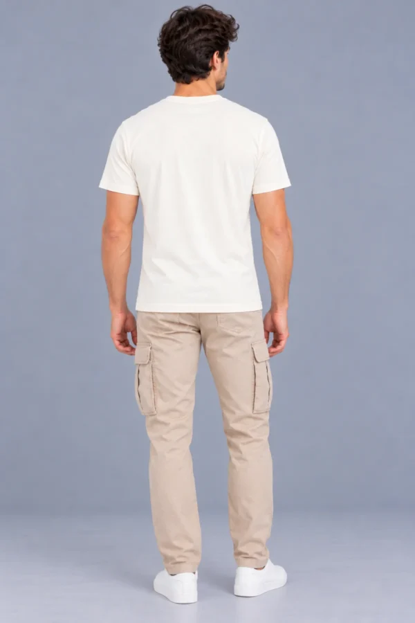 Off-White Men’s Cotton Round Neck T-Shirt – Swag Skeleton