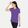 Purple Solid Women Tshirts