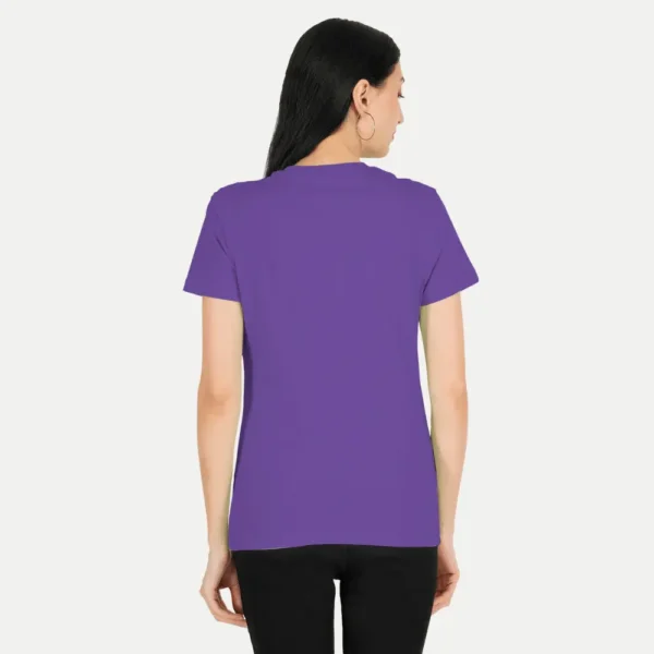 Purple Solid Women Tshirts