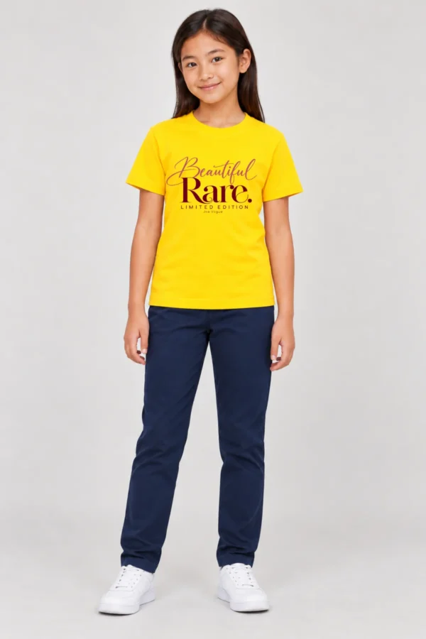 14 (2) Kids T-Shirt – Yellow | Beautiful Rare – Joe Vogue Juniors