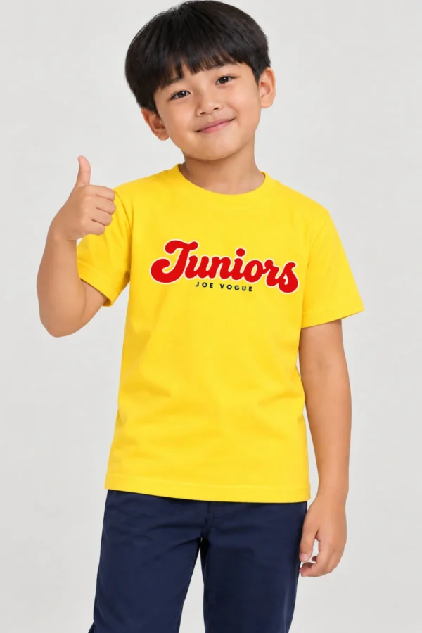 Kids T-Shirt – Yellow Color | Joe Vogue Juniors