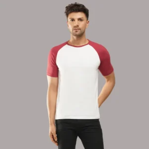 16-2-1.webp Raglan TShirt Cardinal HTR White