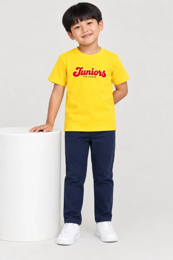 Kids T-Shirt – Yellow Color | Joe Vogue Juniors