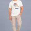 Off-White Men’s Cotton Round Neck T-Shirt – Swag Skeleton