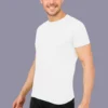 2-10.webp White Solid Round Neck Tshirts