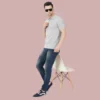 2-5.webp Grey HTR Solid Polo Tshirts Men