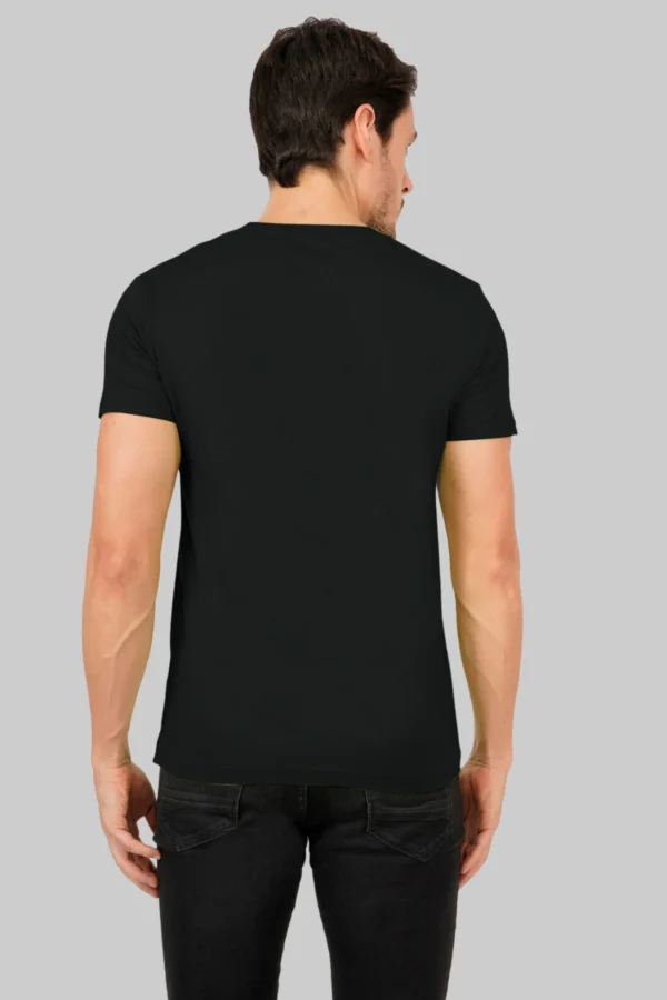 Black Round Neck T-Shirt – When Happens I Must Say