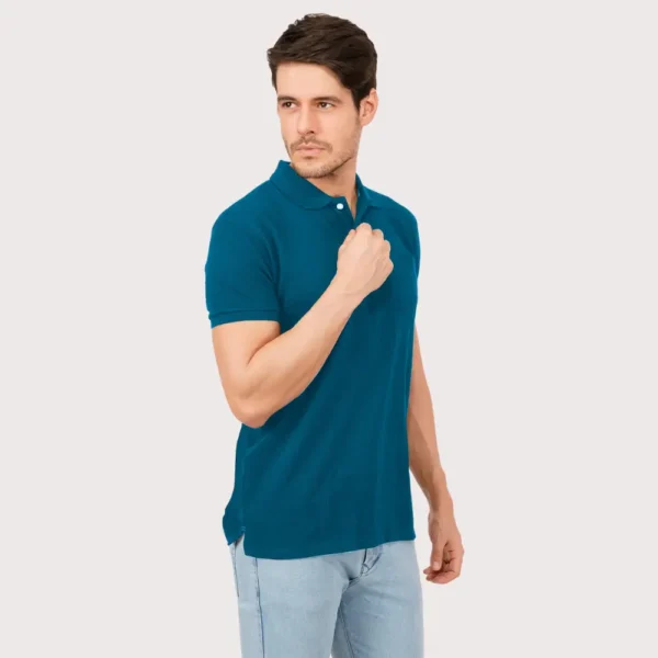 2-copy4-1.webp Petrol Blue Solid Polo Tshirts