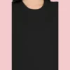 Black Solid Women Tshirt