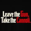 20 (1) Black Oversized T-Shirt – Leave the Gun, Take the Cannoli