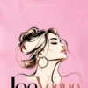 Pink Women’s Cotton Round Neck T-Shirt – Joe Vogue Signature