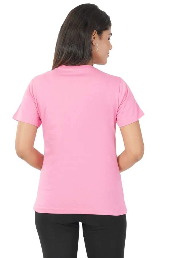 Pink Women’s Cotton Round Neck T-Shirt – Joe Vogue Signature