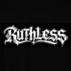 22 (2) Black Oversized T-Shirt – Ruthless Gothic Typography