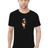 Black Round Neck T-Shirt – 2Pac Portrait Graphic