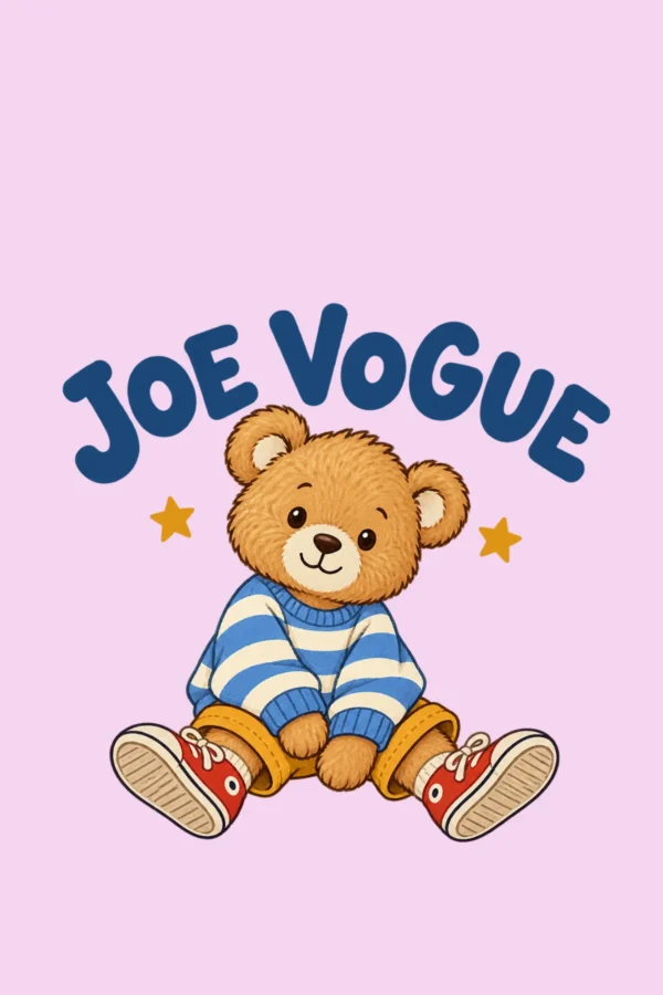 Kids T-Shirt – Lilac Color | Teddy Bear – Joe Vogue Juniors