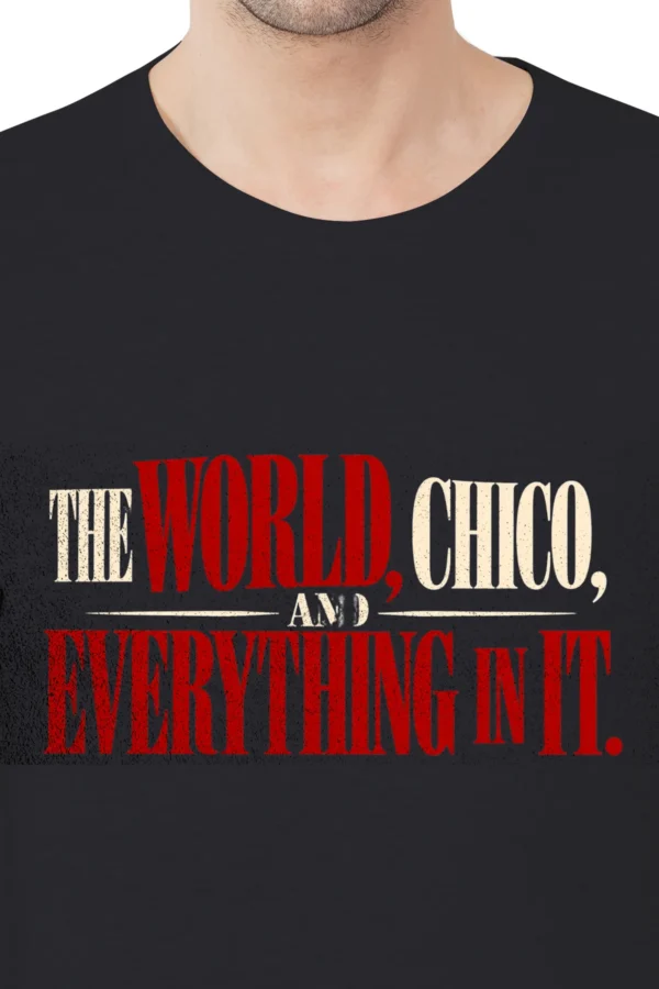 Black Round Neck T-Shirt – The World Chico and Everything in It