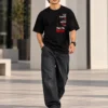 285 Black Oversized T-Shirt – You Need People Like Me