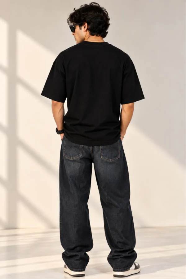 287 Black Oversized T-Shirt – You Need People Like Me
