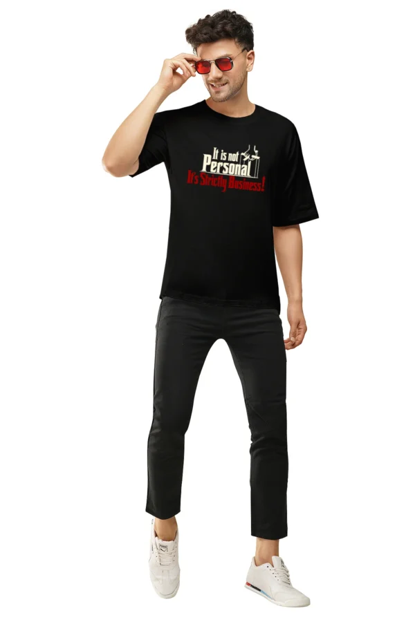 Black Oversized T-Shirt – It Is Not Personal, It’s Strictly Business