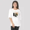 Joe Vogue Women’s White Oversized T-Shirt — Good Things Take Time