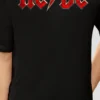 Black Oversized T-Shirt – AC/DC Rock Graphic