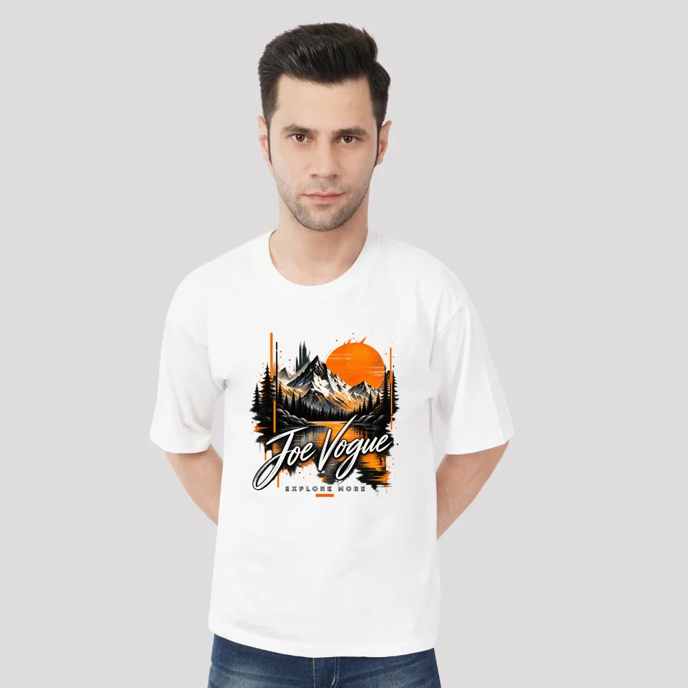 Joe Vogue White Oversized T-Shirt — Explore More