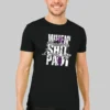 Black Round Neck T-Shirt – When Happens I Must Say