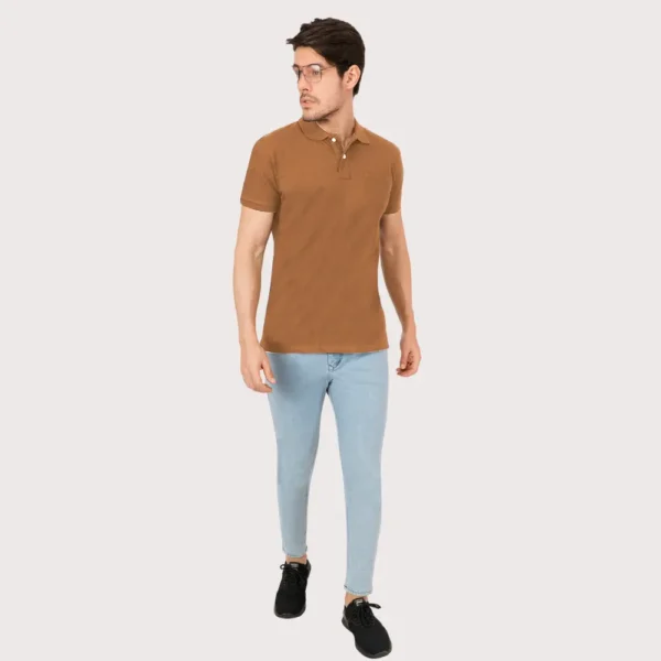 3-7.webp Umber Solid Polo Tshirts