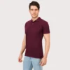 Maroon Solid Polo Tshirt