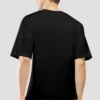 306 Black Oversized T-Shirt – Old School Gothic Typography
