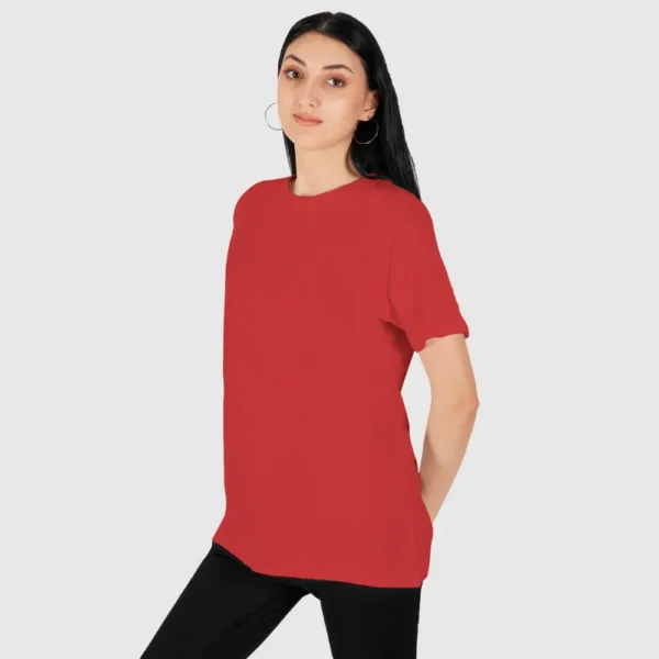 Red Women Freesize Tshirt