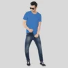 36-2.webp Royal Blue Solid Round Neck tshirt