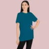 38.webp Petrol Blue Women Freesize Tshirt