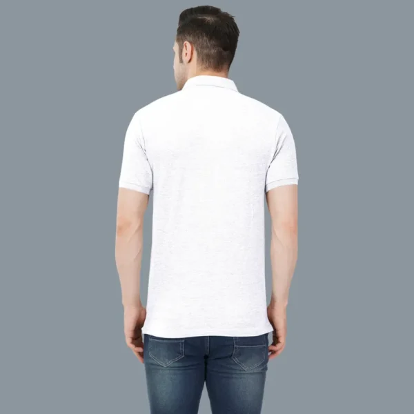 4-10.webp White Solid Polo Tshirt