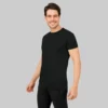 4-2.webp Black Solid Round Neck Men Tshirts
