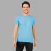 4-2-2.webp Ocean Blue Solid Round Neck Tshirt