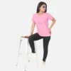 Pink Solid Women TShirts
