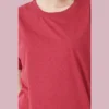 Cardinal HTR  Solid Women FreeSize Tshirt